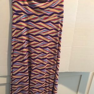 Lularoe geometric triangle maxi skirt